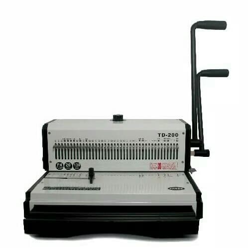 

Mesin Jilid Spiral Ring Kawat Lubang Bulat Topas TD 202R Mesin Jilid
