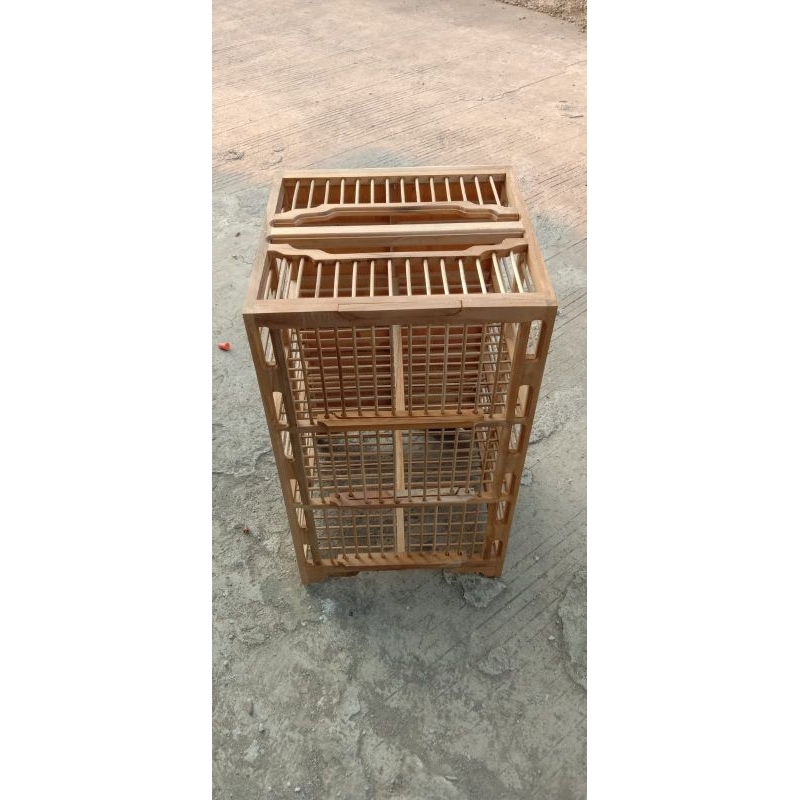 DONGDANG LEPAS 3 PINTU JATI SIAP PAKAI / Dongdang merpati / kandang merpati / sangkar merpati