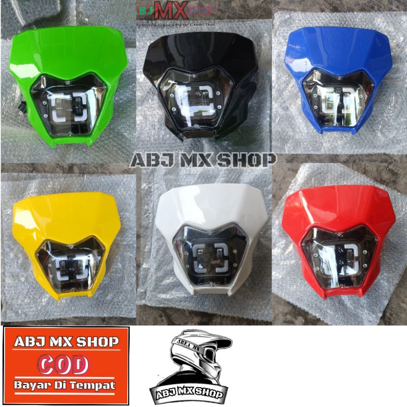 Batok Lampu Depan Daymaker KLX 230 LED Lampu Reflektor KLX 230 Headlamp Daymaker KLX230
