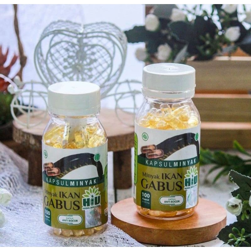 HIU Minyak Ikan Gabus 100 Kapsul - Untuk Luka Pasca Operasi