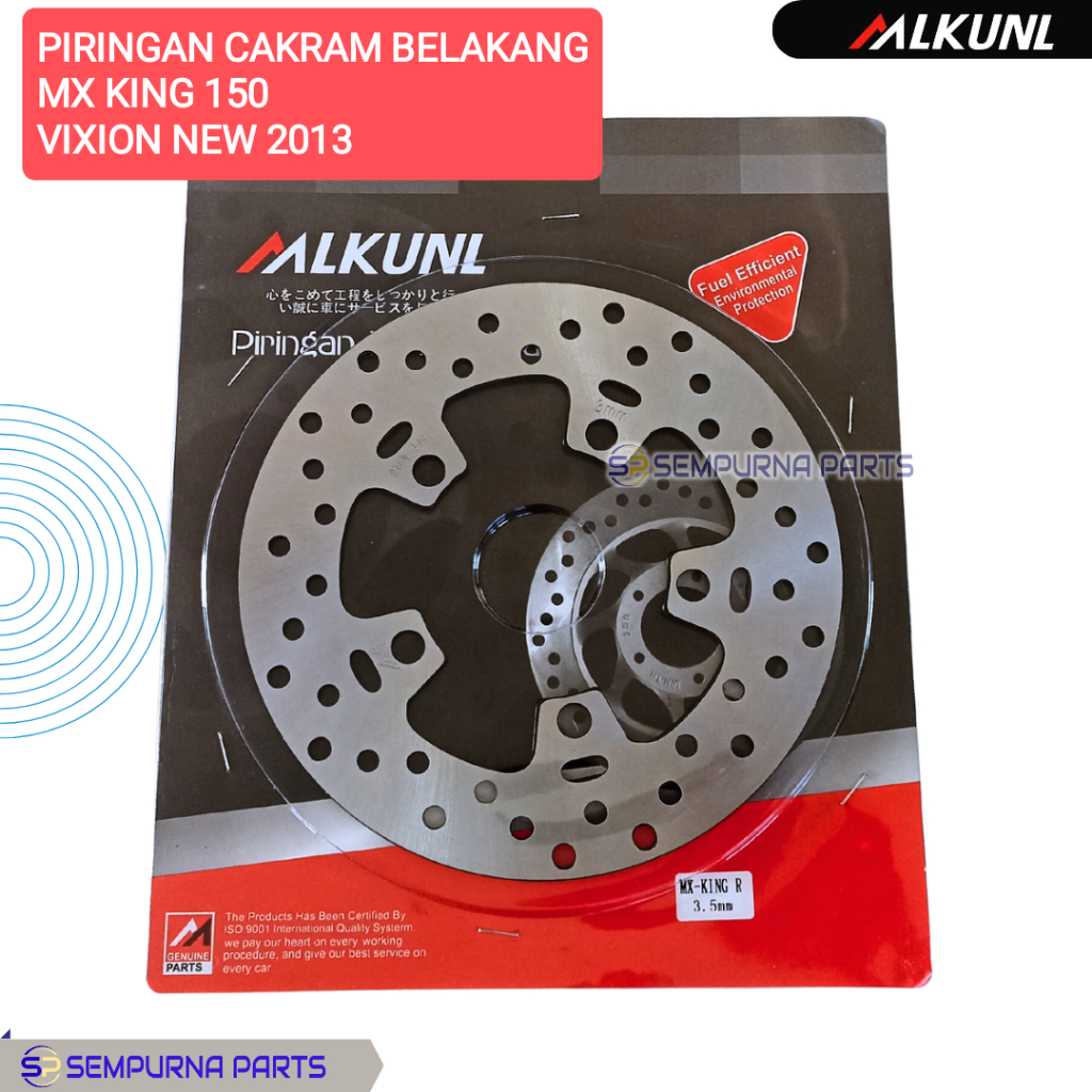 PIRINGAN CAKRAM BELAKANG MX KING 150 - MLKUNL