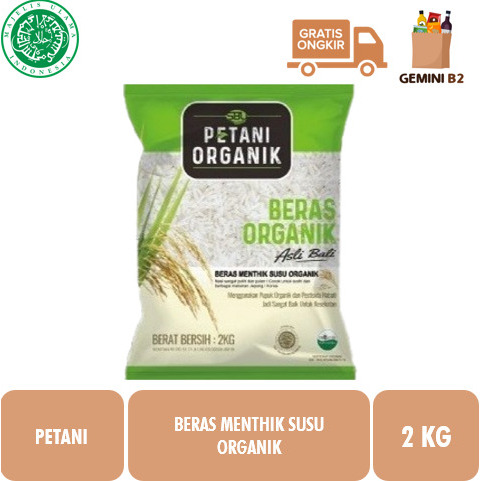 

Beras Menthik Susu Organik Petani 2 KG