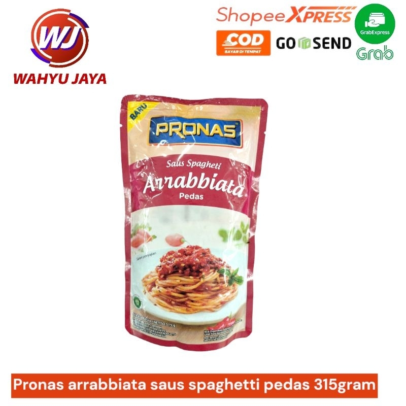 

Pronas arrabbiata saus spaghetti pedas 315gram