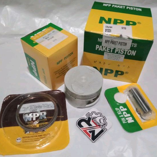 PISTON KIT BYSON/SEHER SET RING YAMAHA BYSON SIZE STANDAR/25/50/75/100/150/200 (58/58,25/58,5/58,75/