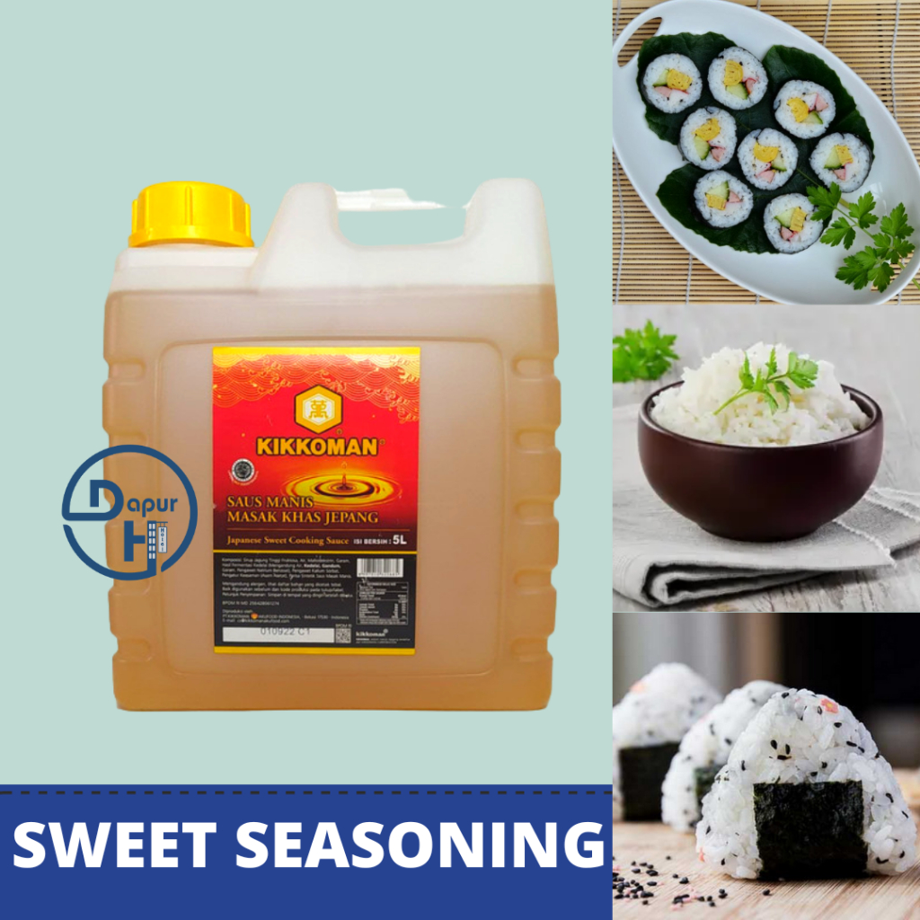 

KIKKOMAN Japanese Sweet Seasoning 5 Liter Halal | Pengganti Mirin.