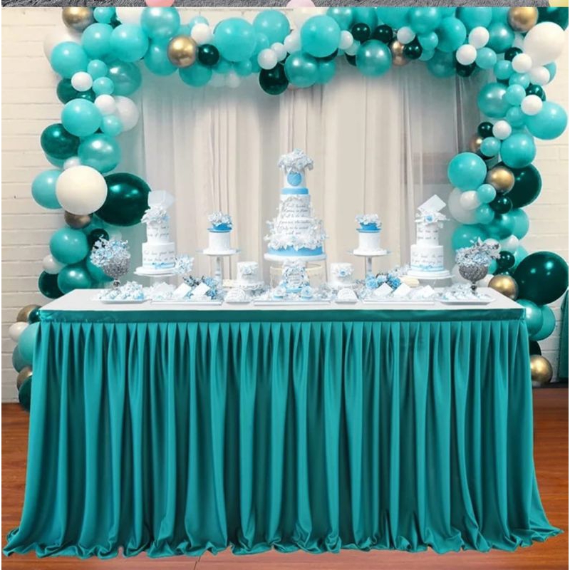 Rok Meja Prasmanan Filamin 85x450 cm – Rempel Meja Pesta, Hajatan & Catering
