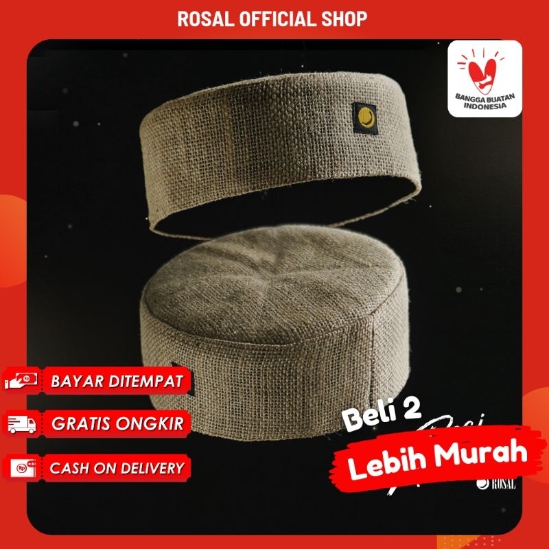 Peci Kopiah Dewasa Pejuang Pahlawan Veteran Merdeka No 5 6 7 8 Goni by Rosal