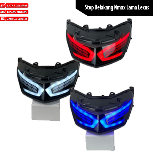 Lampu Stop Lamp / Lampu Stop Belakang Nmax Model Lexus, Lamborgini / Ferrari Maxi Bike Nmax Old Tahu