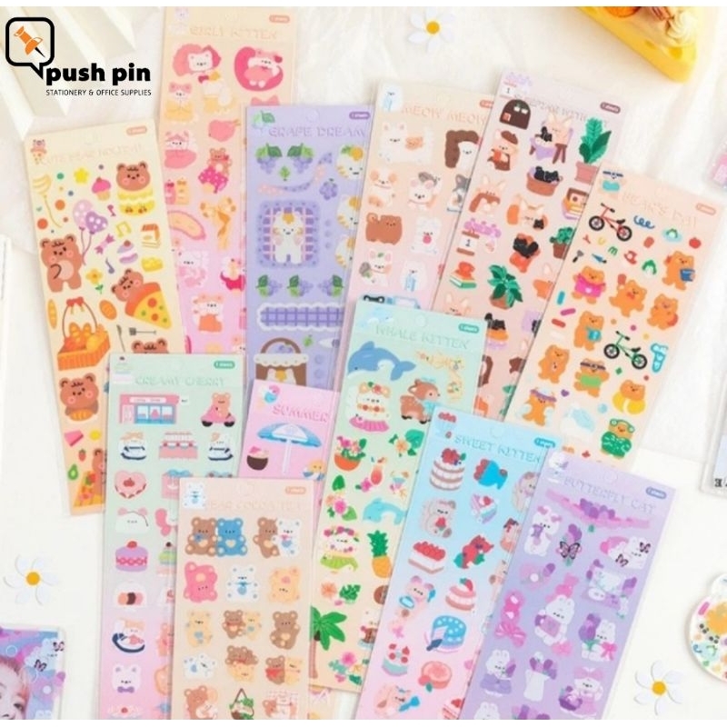 

Summer Fun Animals Diary Deco Stickers/ Sticker Dekorasi