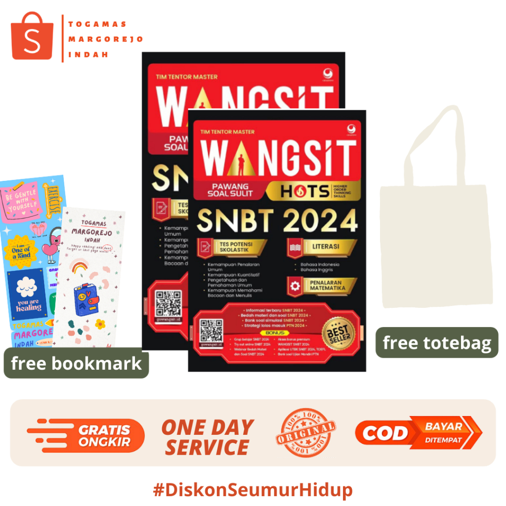 WANGSIT SNBT 2024 + Bonus / Wangsit Pawang Soal Sulit SNBT 2024 Tes Potensi Skolastik / LATIHAN SOAL