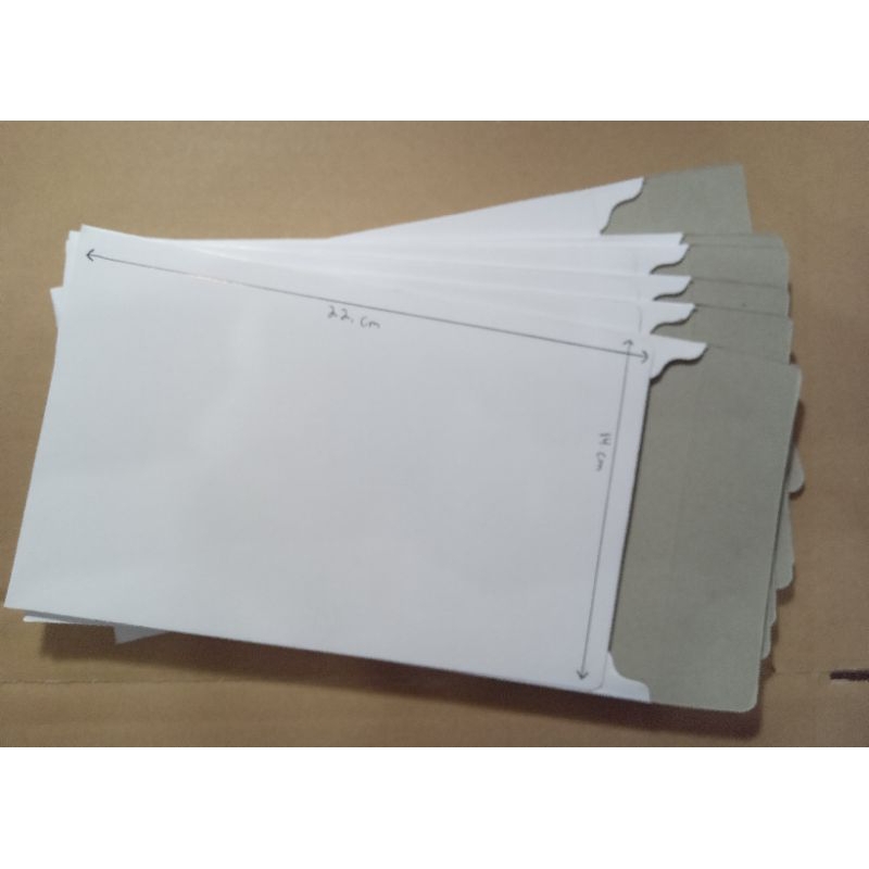 

kertas karton amplop ukuran 22X14 cm