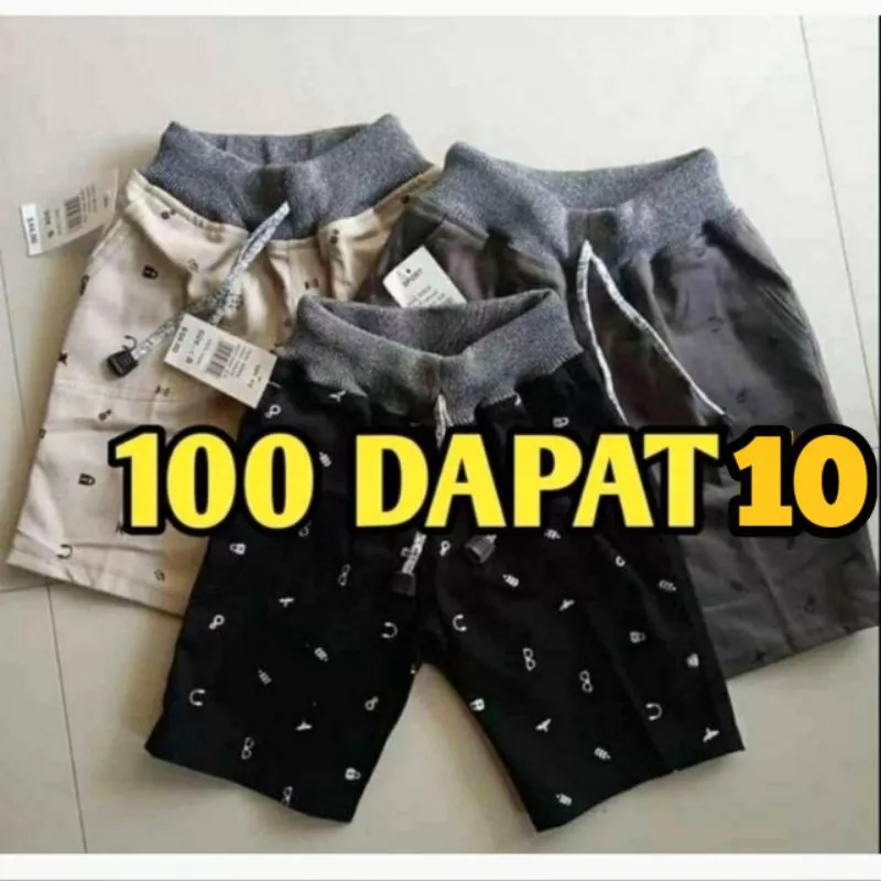 Celana Anak Paket 100 Ribu Dapat 10 Pcs Usia 3-12 Tahun Size S-XL Bahan Nyaman Dan Adem
