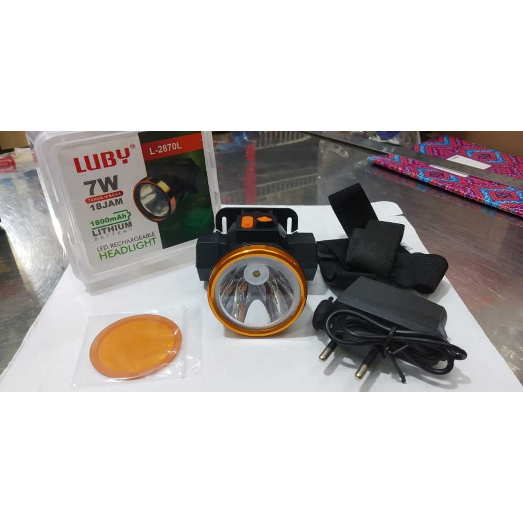 Senter Kepala Headlamp Luby L-2871L 7w/ L2898 15w