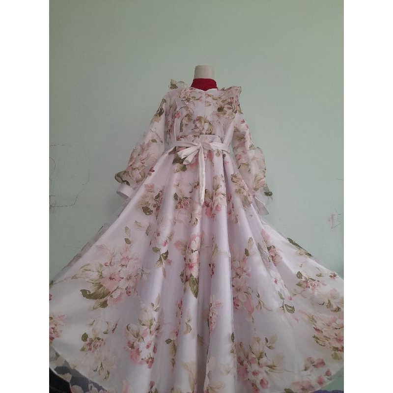 Gaun Organza Premium terbaru