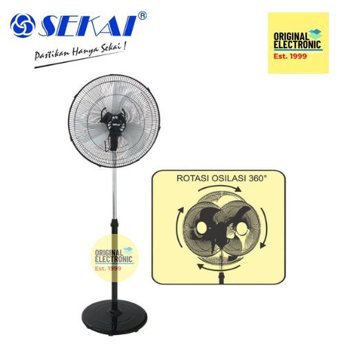 SEKAI Kipas Angin Berdiri Stand Fan 18 inch  SFN-1809 / SFN1809 Besi