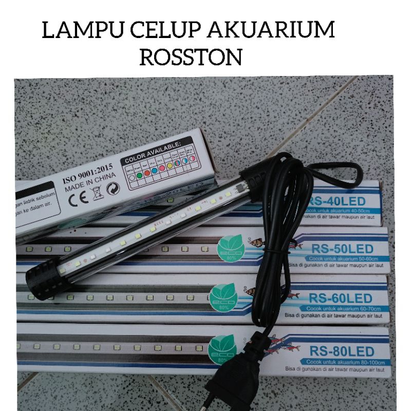 LAMPU CELUP AKUARIUM LAMPU ROSSTON LAMPU CELUP MURAH 20CM- 40CM- 50CM- 60CM- 80CM