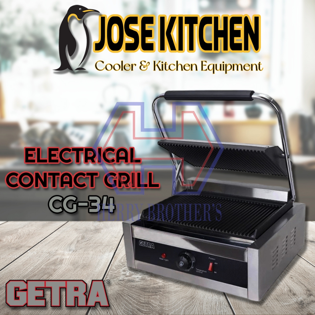 GETRA Electrical Contact Grill CG-34 / CG34 / CG 34 / Pemanggang Serbaguna