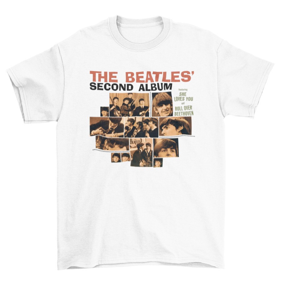Kaos Band Pria Tomoinc The Beatles - Second