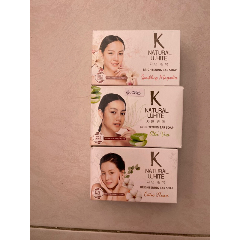 K NATURAL WHITE - Sabun mandi batang