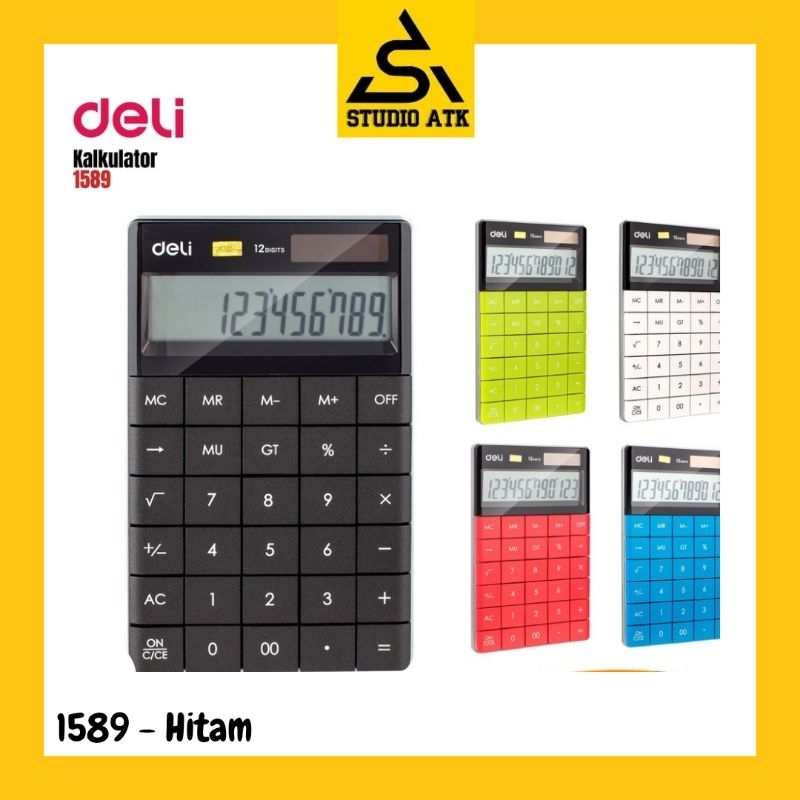 

Kallulator Deli 1589 (Hitam)