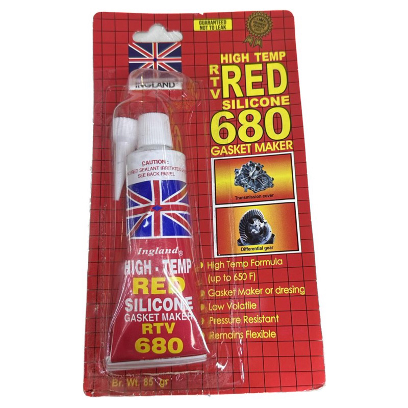 

ENGLAND RED RTV SILICONE GASKET MAKER 680