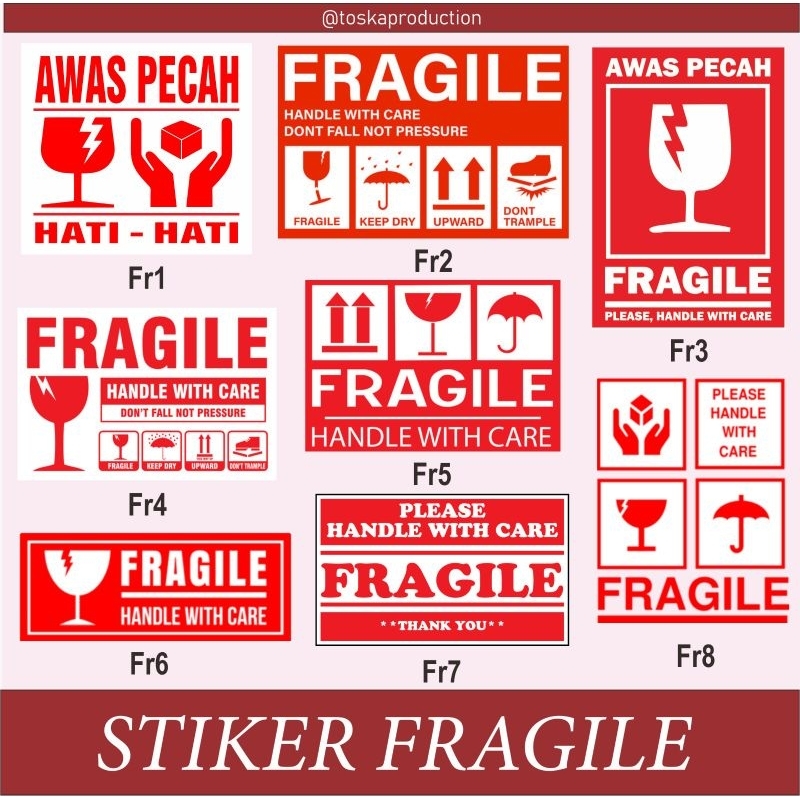 

STIKER FRAGILE UNTUK BARANG