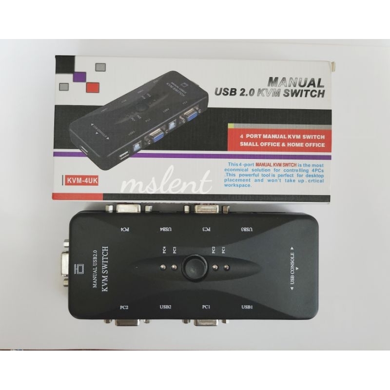 KVM Switch 4 Port Manual KVM Switch Usb 2.0