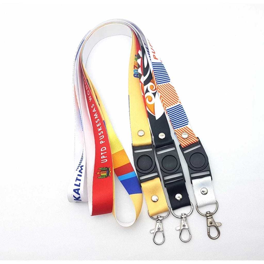 

LANYARD FULL WARNA BAHAN TISSUE 2CM GANTUNGAN ID CARD