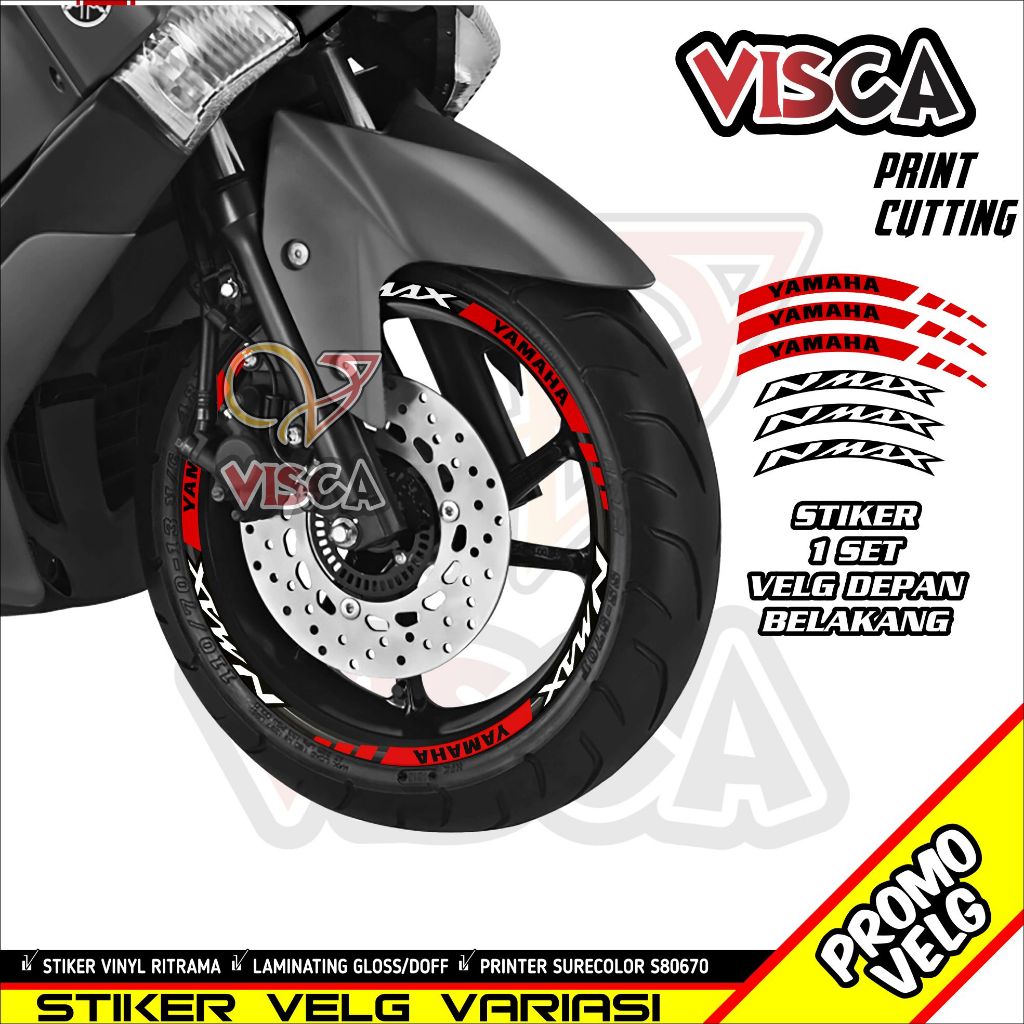 Stiker Velg Nmax List Velg Motor Stiker Velg Ring 17 Nmax