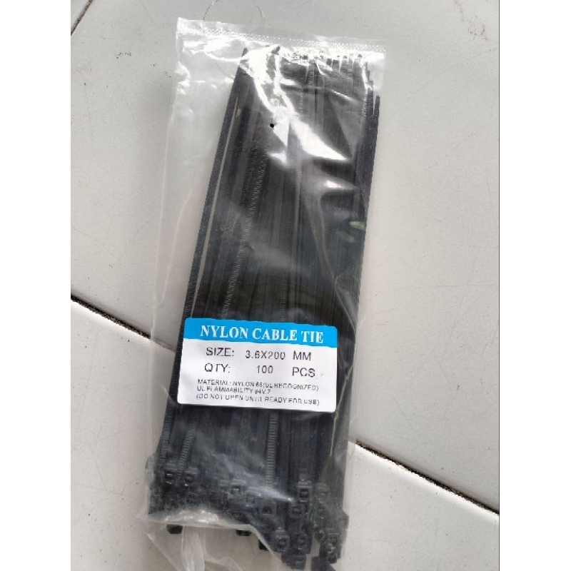 

Cable Ties- Uk. 3,6 x 200mm ,isi 100pc biru