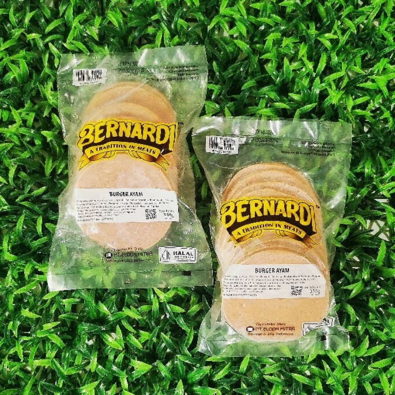 

Bernardi Burger Ayam NV (Non Vacuum) - Berat 330 gram - Isi 10 pcs