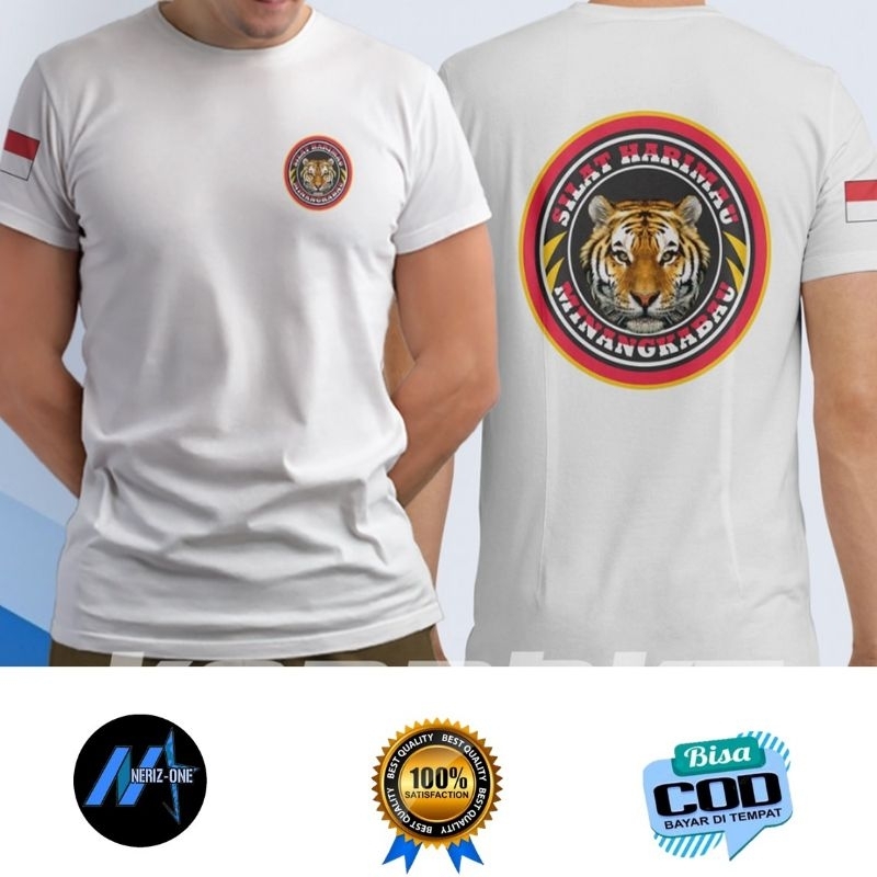KAOS SILAT HARIMAU MINANGKABAU | TSHIRT DISTRO SILAT HARIMAU ~ SABLON DTF PREMIUM BAHAN KATUN COMBED
