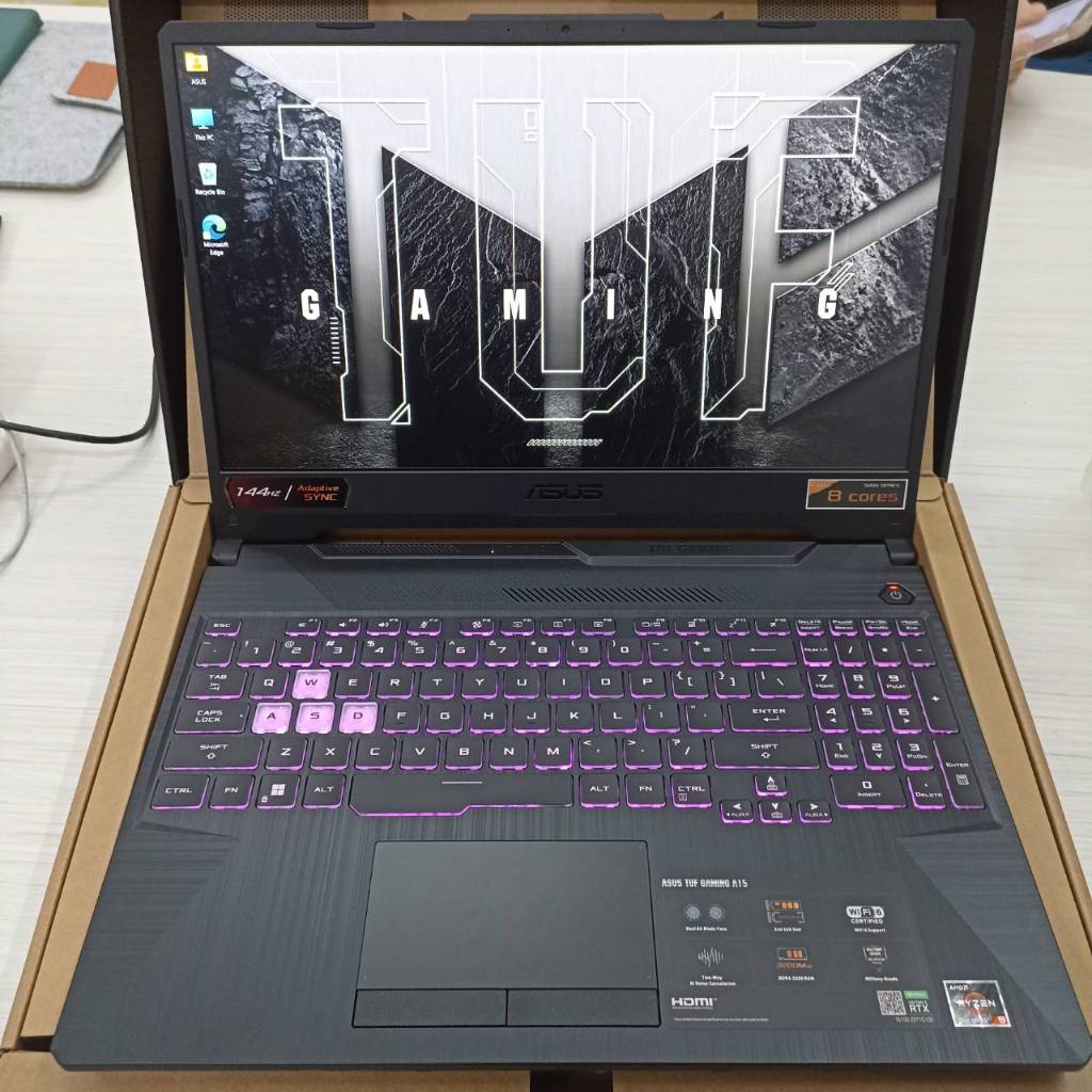 ASUS TUF FA506QM RYZEN 9 RTX 3060 16GB RAM 512GB NVME GAMING LAPTOP