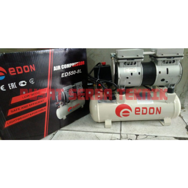 KOMPRESOR EDON ED550-8L Air Compressor Kompresor Angin EDON 8 Liter - TanpaBubleWarp Limited