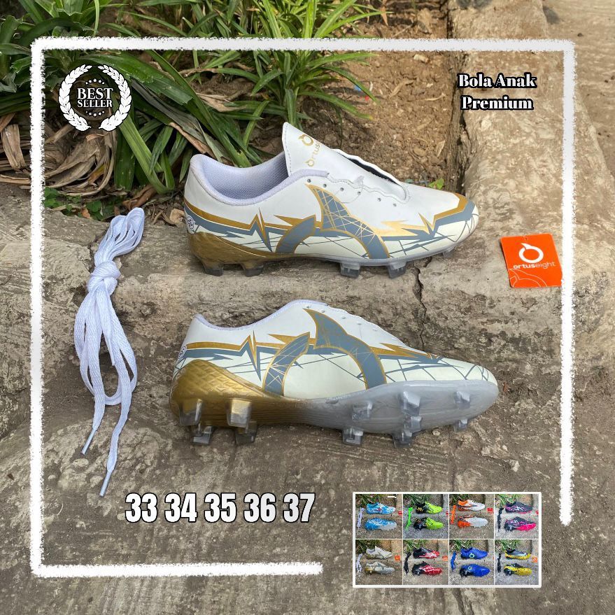 Sepatu Bola Anak SD SMP Kualitas Premium Sepatu Bola Anak Anak Sol Bening Lentur Ortuseight