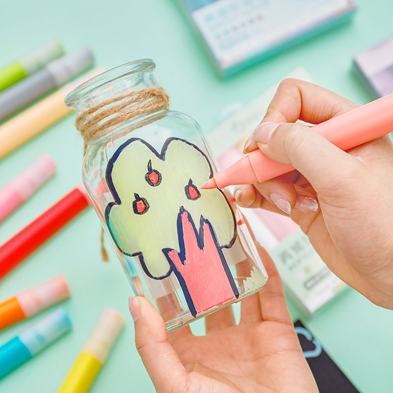 

Spidol Highlighter Acrylic Aesthetic Lucu Isi 6 pcs