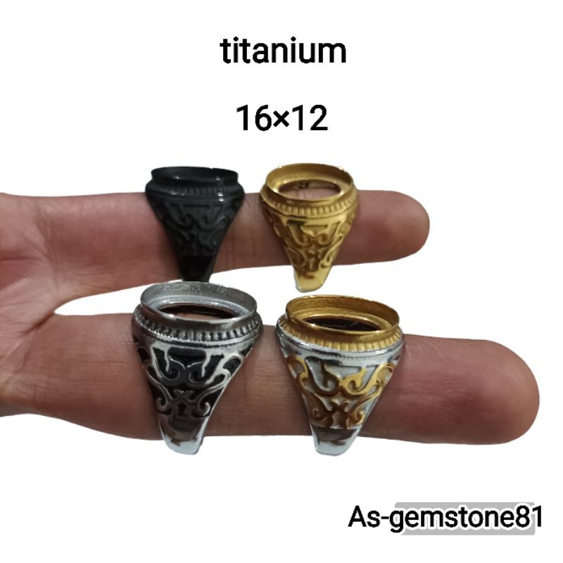 Emban Cincin Ring[titanium]T8 16*12