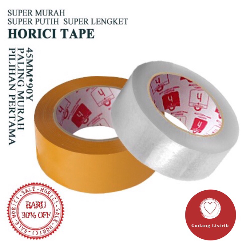 

Lakban Bening - Lakban Cokelat Ekomonis 45mm x 90 Yard Garansi