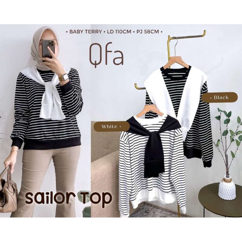 set wanita sailor & atasan sailor