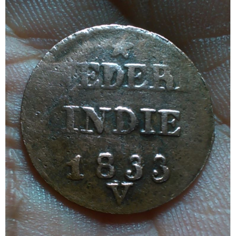 Koin 1 Cent Nederl Indie 1833 V