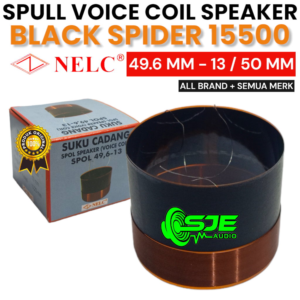 SPUL SPEAKER BLACK SPIDER 15500 49.6 MM 13 - 50 MM SEPUL 49,6 MM 49,6MM 49.6MM 50MM SPOL SPOLL SPOOL