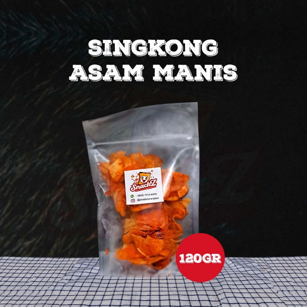 

SNACKZ - KERIPIK SINGKONG ASAM MANIS / PEDAS MANIS 120GR