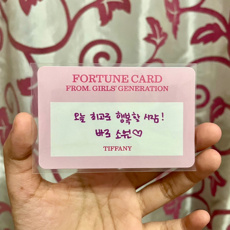 PC Photocard SNSD Fortune Scratch Long Lasting Love LLL Tiffany