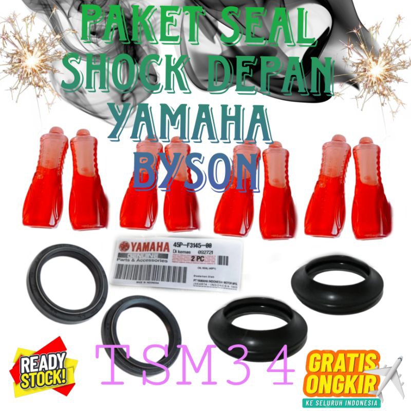 paket seal Byson seal shock komplit oli shock + seal abu debu Byson / R15 ( 45P )