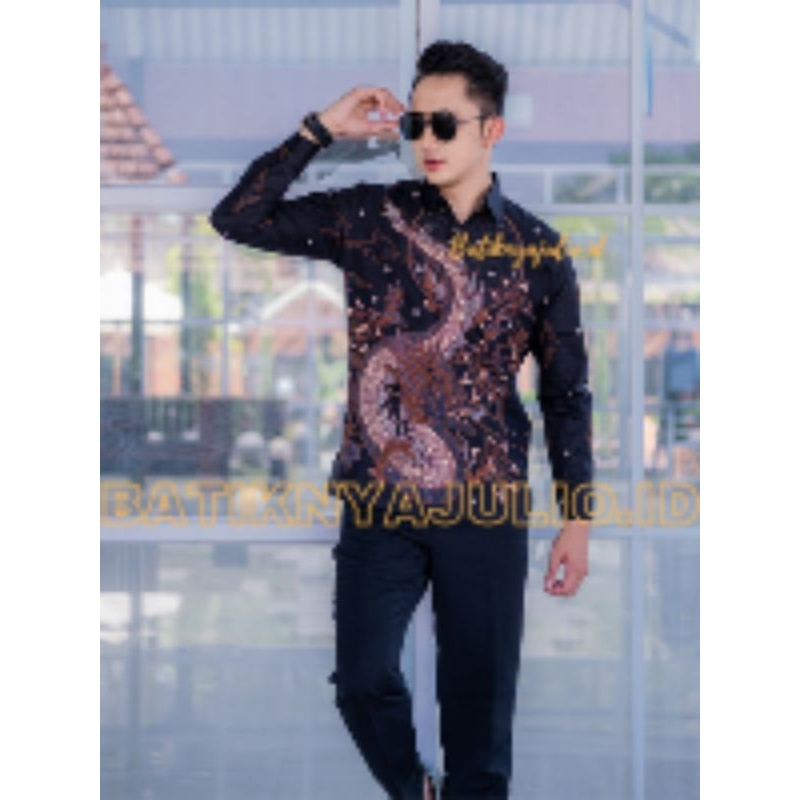 kemeja batik pria lengan panjang premium Batiknya Julio mr77