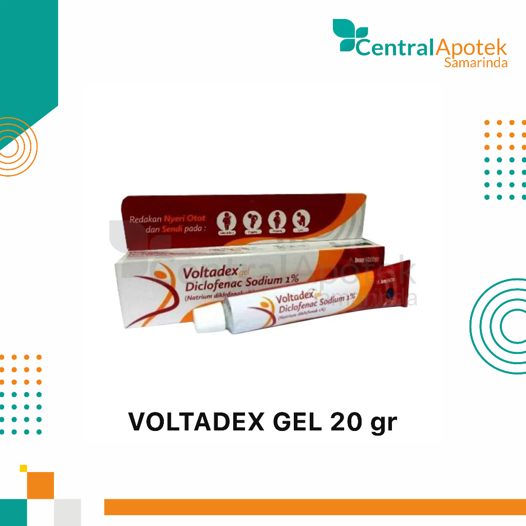 VOLTADEX GEL 20 g/ Tube / Obat untuk Peradangan Otot dan Sendi / Pegal / Nyeri Rematik / Bengkak Aki