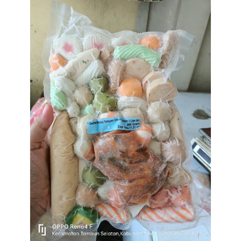 tomyam bakso sefood mix kemasan 900gr