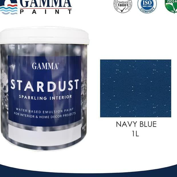 STARDUST 1L - Navy Blue - Cat Tembok Glitter Elegan Menawan