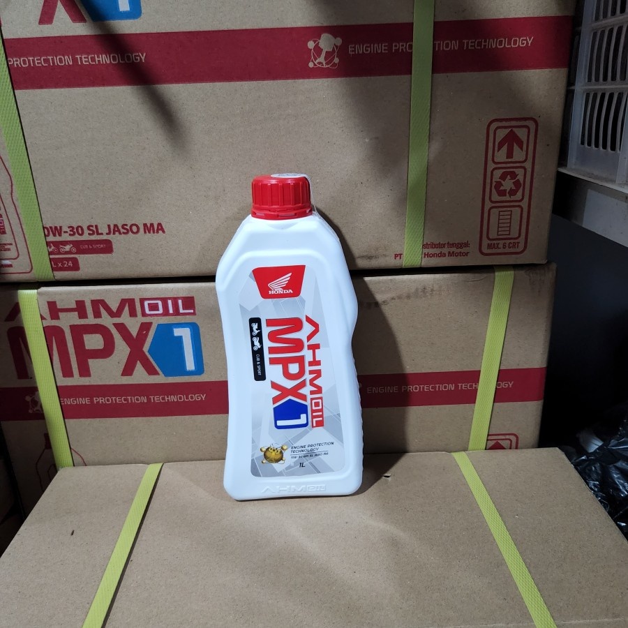 Oli MPX1 MPX 1 AHM OIL MESIN 1LITER 1L PERDUS 1 DUS X 24 BOTOL