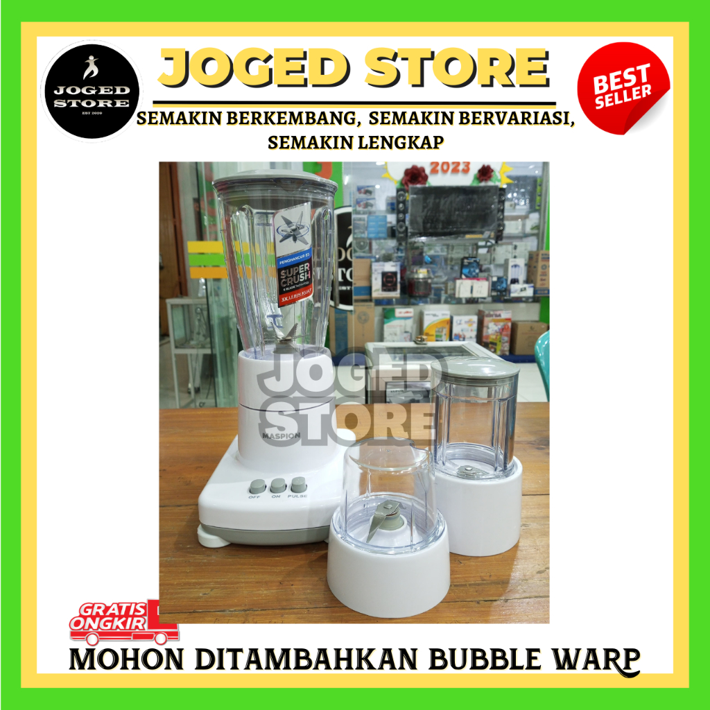 BLENDER MASPION MT-1273 PL 3 in 1 | MASPION BLENDER PLASTIK | BLENDER